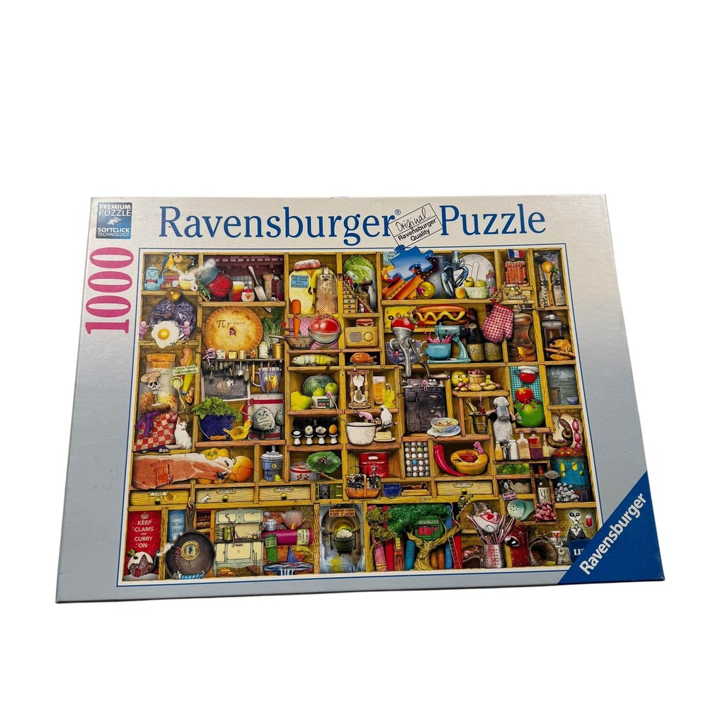 Ravensburger Kitchen Cupboard 1000 Piece Puzzle Colin Thompson 192984 UNCOUNTED